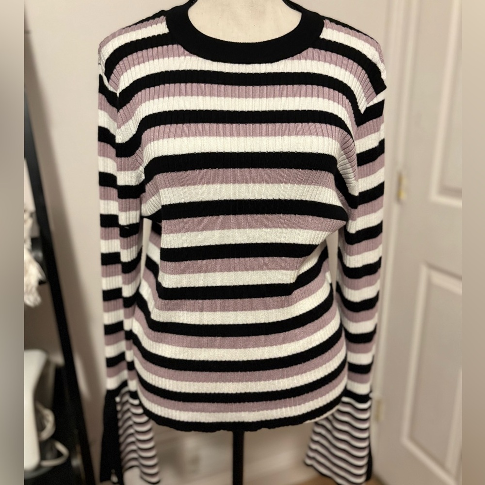 Striped Ribbed Sweater
